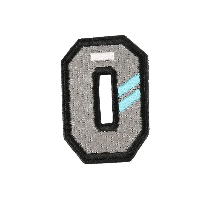 A-Z Letter Patches Magic Paste Patch for Clothing Embroidered Appliques Stripes Clothes Sticker Alphabet Badges No Need Iron On