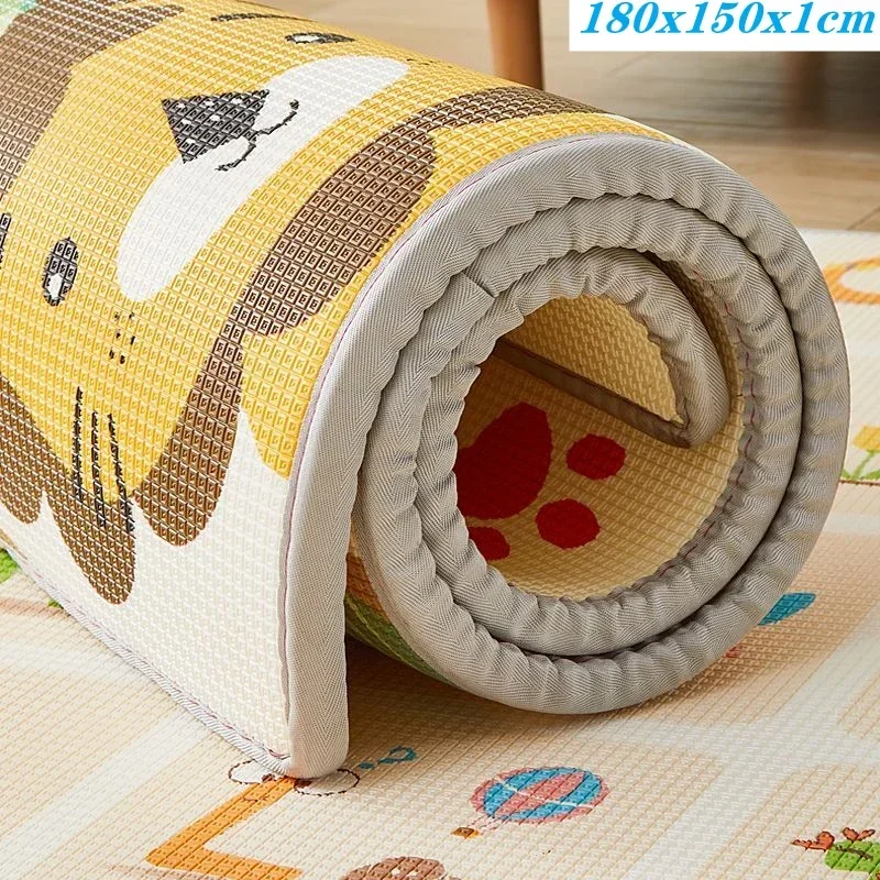 Non-toxic Multi-size Selection Baby Game Mat for Children's Safety Rug Activity Gym Crawling Play Mats Carpet Folding Sending