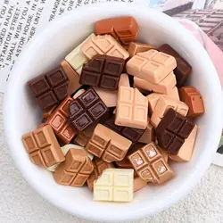 30Pcs New Cute Resin Cartoon Simulated Chocolate, Cookies, Leaves, Letters Series Flat Back Scrapbooking DIY Jewelry Craft