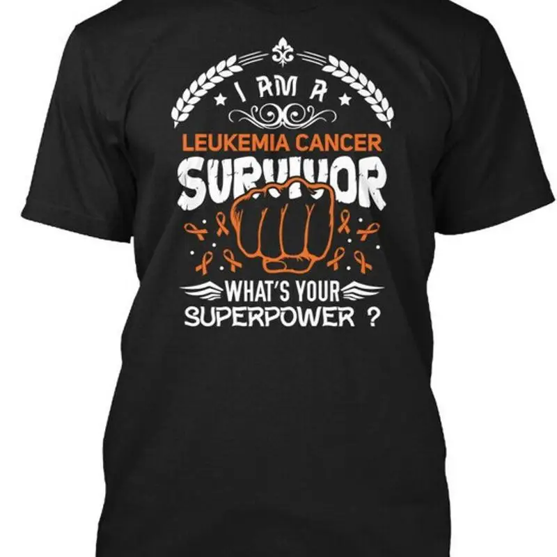تي شيرت مريح للناجين من سرطان الدم الخاص أنا تي شيرت مصنوع في الولايات المتحدة الأمريكية S 5XL