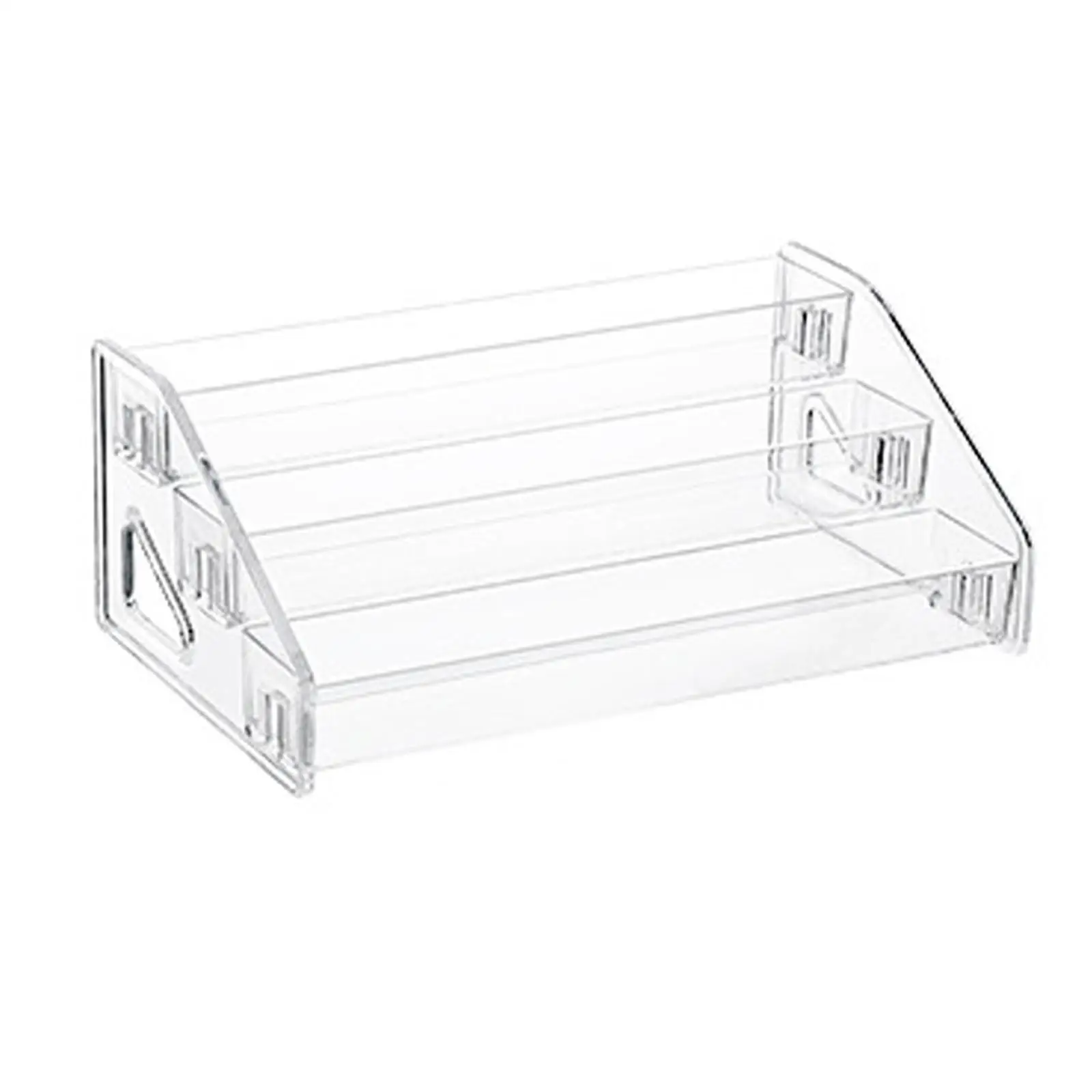 Clear Acrylic Nail Polish Organizer Rack Stand Holder Durable Cosmetic Storage Shelf for Lipstick Display Vanity Makeup Tools