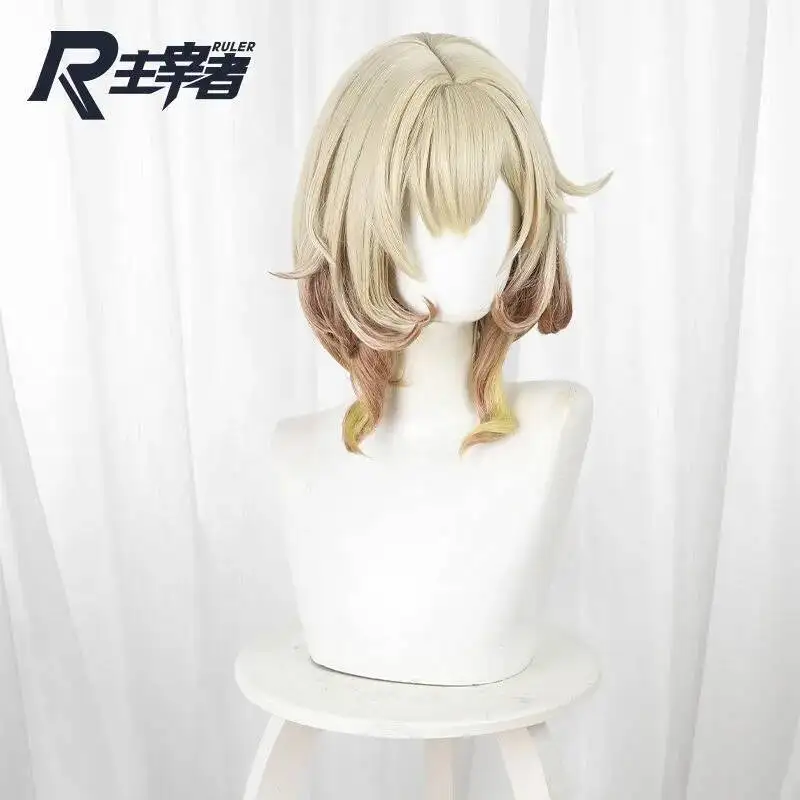 لعبة هونكاي: ستار ريل كوسبلاي Aglaea مرحلة لعب الأدوار شعر مستعار حريري بدرجة حرارة عالية شعر مستعار شبكي