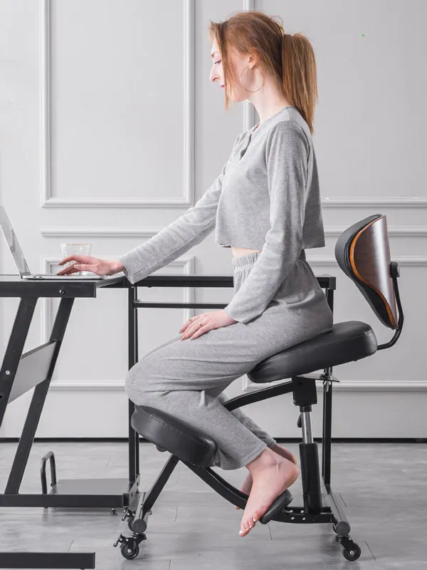 Ergonomic chair Computer Comfortable backrest Sedentary office Adult kneeling chair Sitting posture correction seat