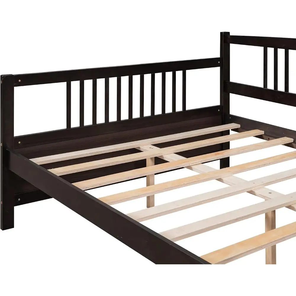 Harper & Bright Designs ull Size Bed e, ern ull Wood Daybed e with Slats Support, Multi-unctional Soa Bed or Living Room, Gt Roo view 6