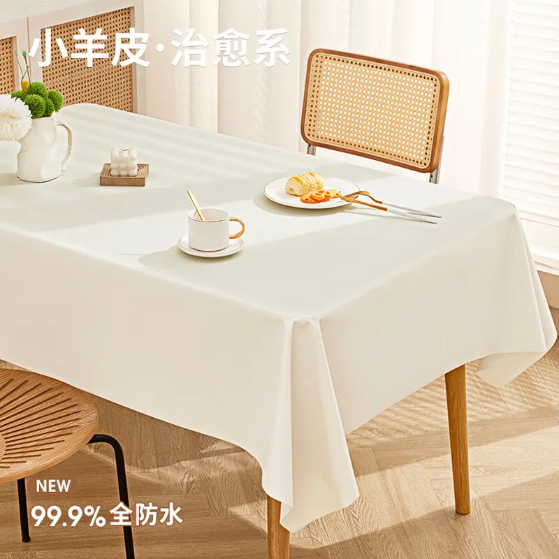 

Dining table cloth, table mat, waterproof, oil-proof, anti-scalding, leave-in coffee table tablecloth, rectangular tablecloth