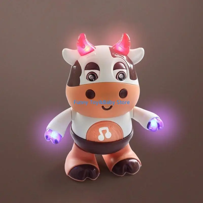 C90B Elektrisch dansen speelgoed educatief speelgoed Musical Interactive Kids Gifts Small vee vorm speelgoed Live dieren voor