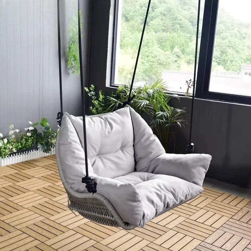 Balcony Internet celebrity single hanging basket hanging chair Indoor and outdoor grape rack swinging swing chair Home Internet