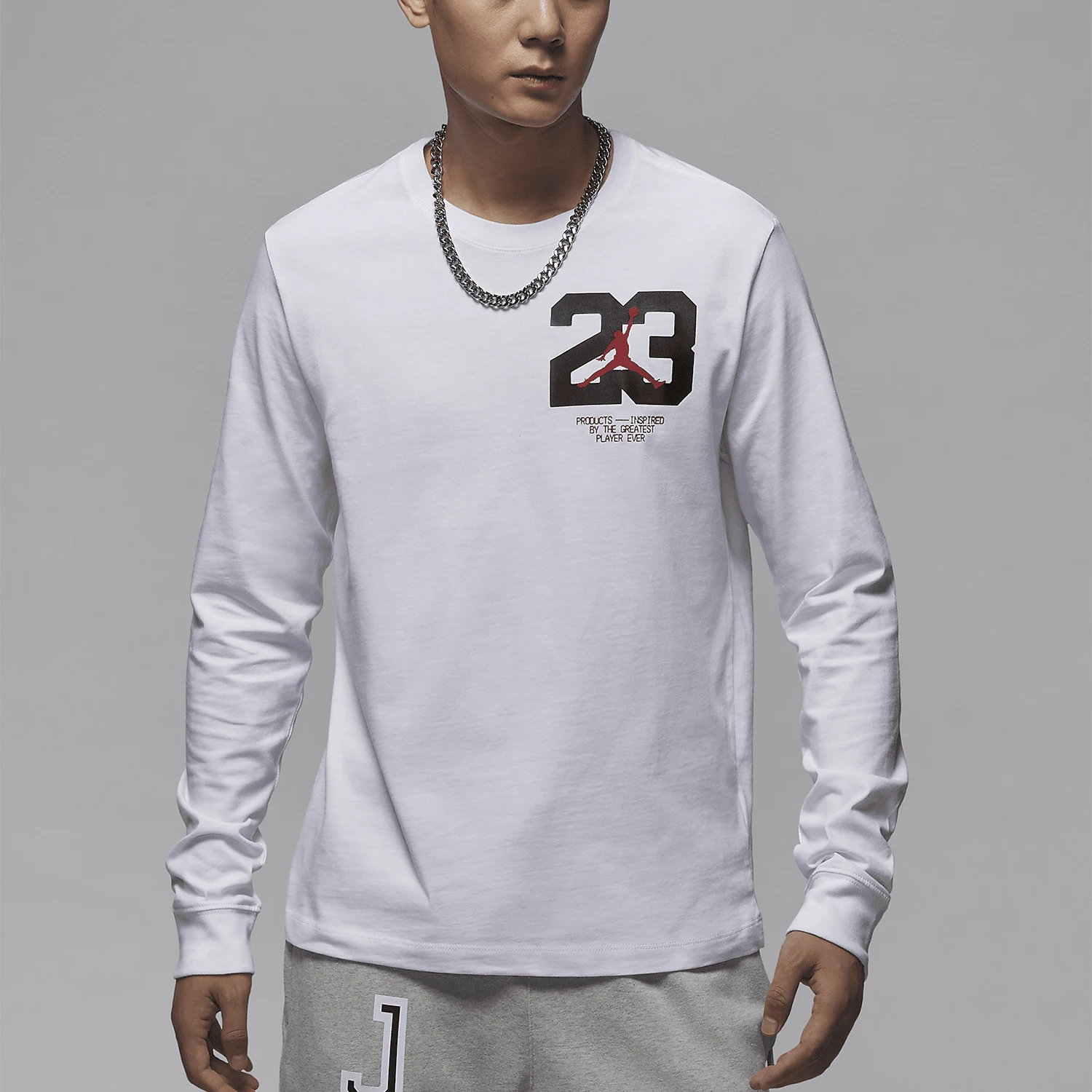 

Nike Genuine Jordan Sport Men's Printed Sport Loose Long Sleeve FZ1982-100