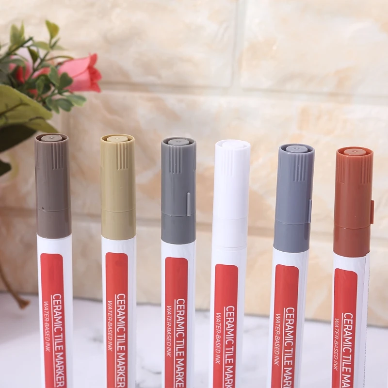 Tegelverf Marker Licht Roomwit/Wit Tegelverf Marker Tegelvoegen Pen Waterdichte Tegelvoegen Kleurstof Sealer Pen