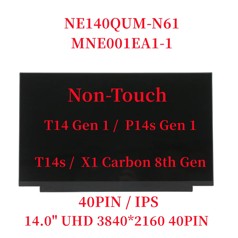 

New For Lenovo Thinkpad T14 P14s T14s Gen 1 X1 Carbon 8th Gen UHD IPS Lcd screen 14" Laptop LCD Display 5D10V82348 5D10V82349