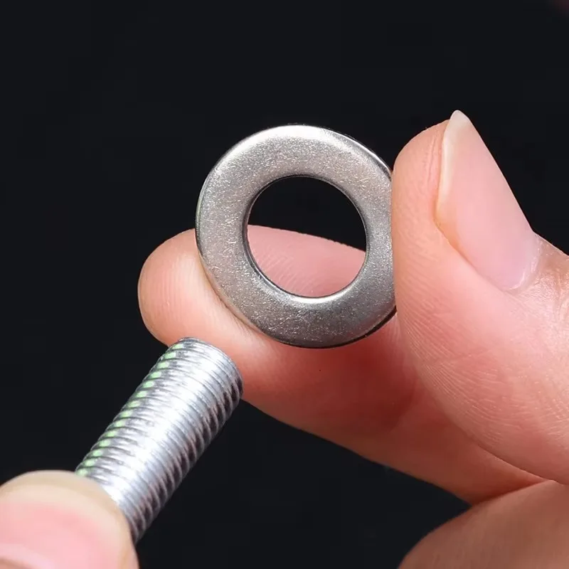 684/180PCS Stainless Steel Washer Metal Screw Flat Washers Rings Plain Gaskets Fasteners for Screws Bolts Assortment Kit M2-M12