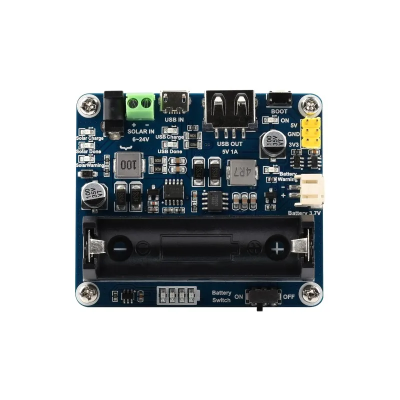 Development board Solar Power Management Module, Supports MPPT 14500 battery holder for 6V~24V Solar Panel