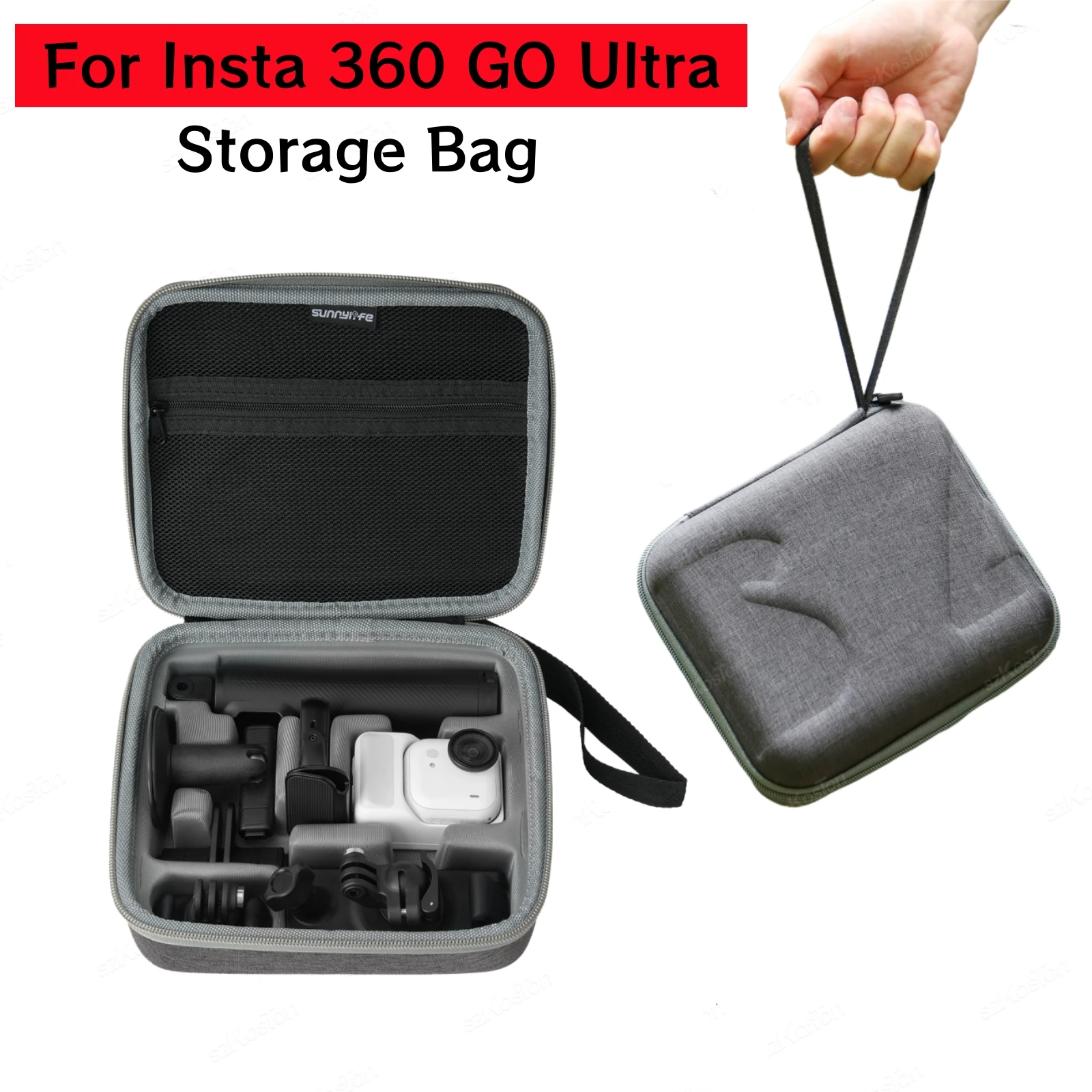 Aufbewahrungstasche für Insta360 GO Ultra Tragetasche Tragbare Umhängetasche Kamera-Kit-Box für Insta360 GO Ultra Kamera-Zubehör