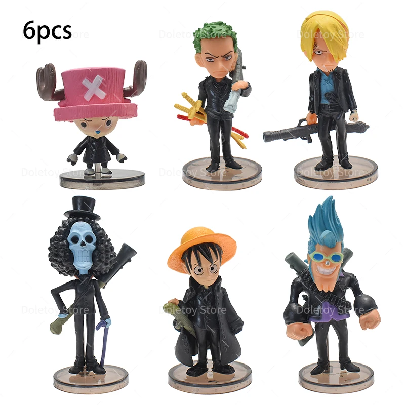One Piece Figure Set Luffy Zoro Shanks Ace Nami PVC Action Figures