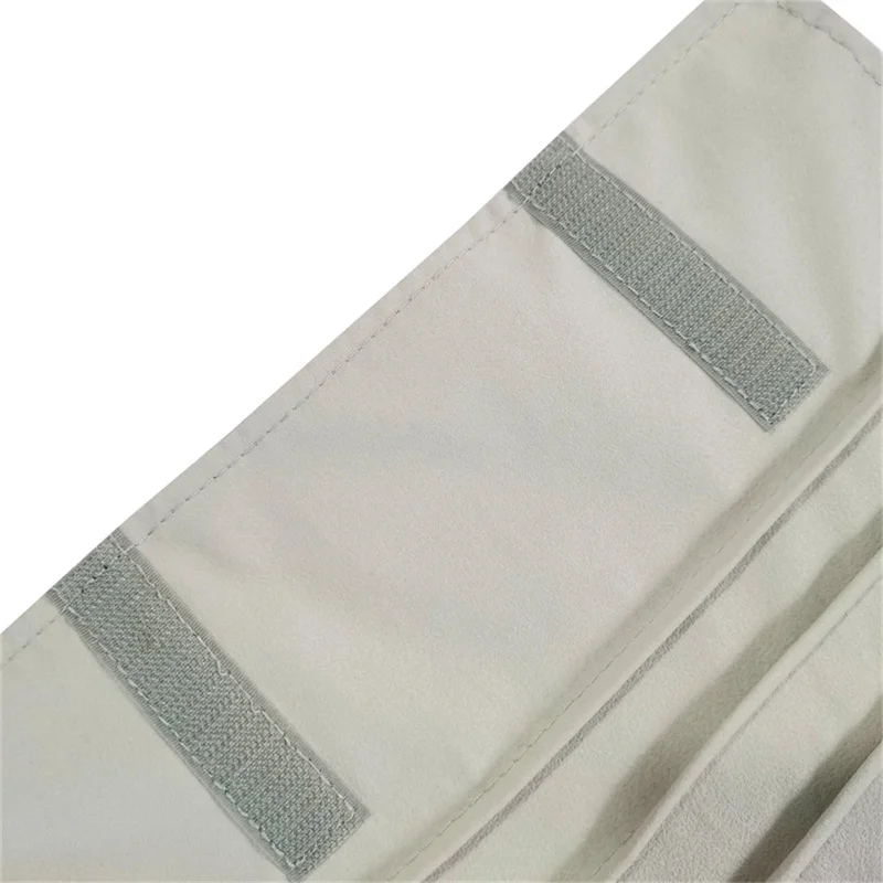 High Quality All Grey Flannelette Jewelry Storage Bag Convenient Jewelry Storage Display Bag 16 Necklace Storage Display Bag