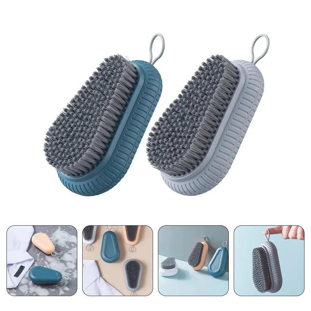 

2Pcs Nail Brush Soft Bristle Nail Cleaning Scrub Brush Hands Washing Scrubber Reusable Portable Fingernail Cleaner
