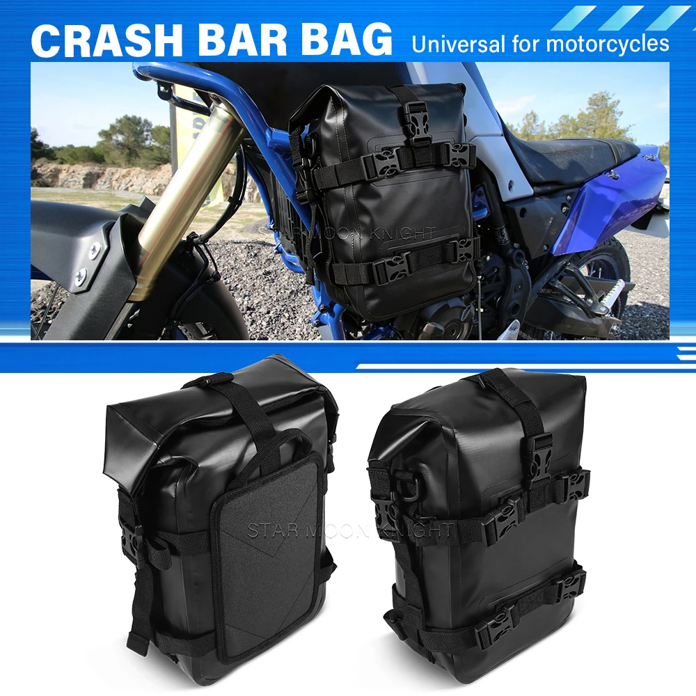 For Honda For YAMAHA For BMW For Voge 1/2PC Universal Waterproof Crash Bar Bag Bumper Bag Repair Tool Bag Motorcycle accessories