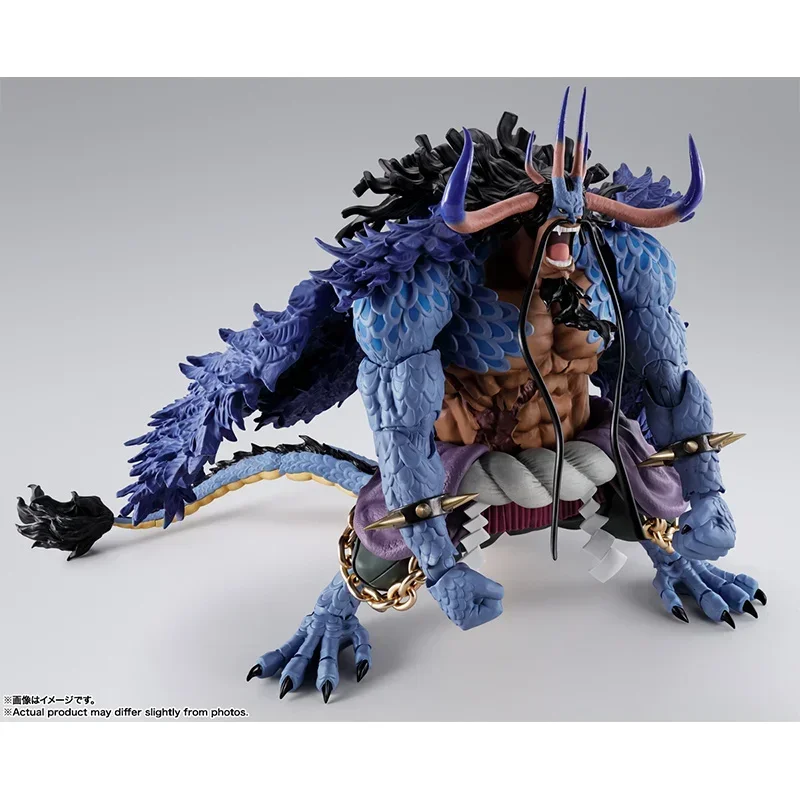 In Stock Bandai S.H.Figuarts Kaidou King of The Beasts Man-Beast Form One Piece 25Cm Anime Original Action Figure Model Toy Gift