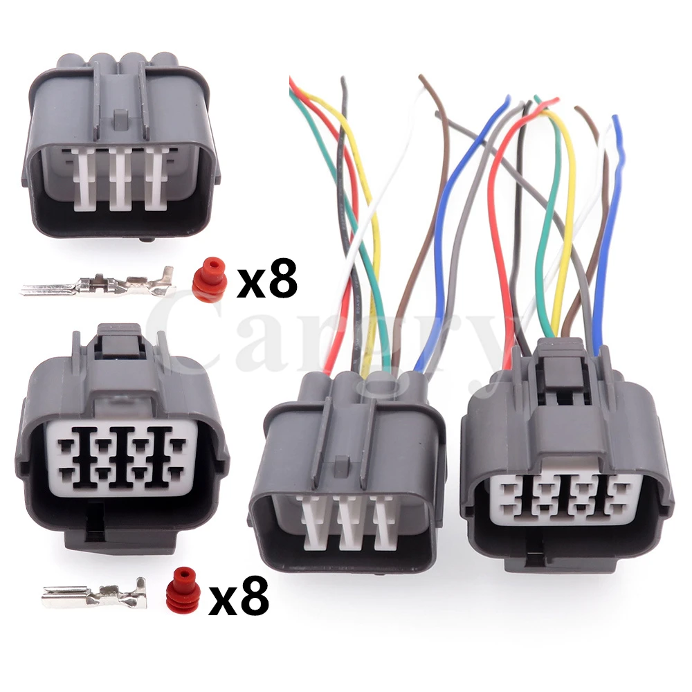 1 Set 8P AC Assembly Car A/F Ratio Sensor Socket 6189-0134 6181-0075 Auto Ignition Module Transmission Plug For Honda Toyota