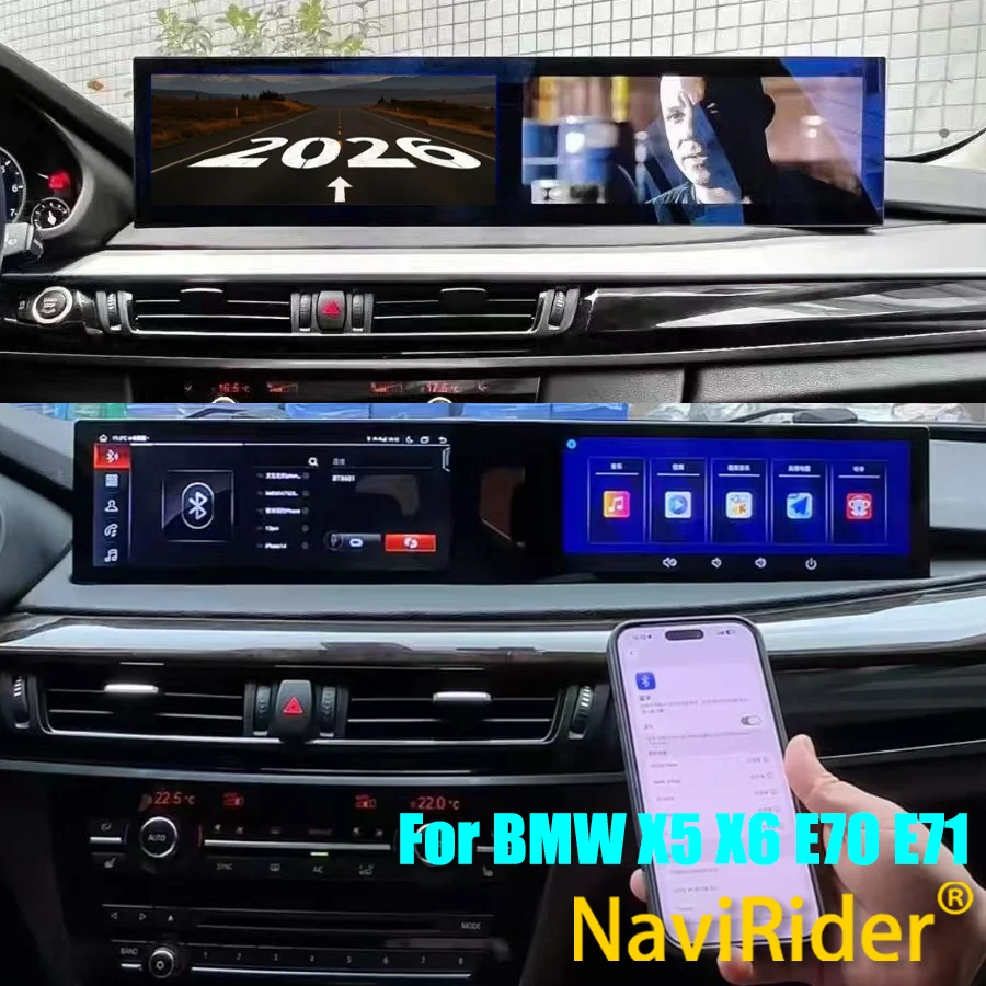 

21" Curved Screen For BMW X5 X6 E70 E71 F15 F16 2007-2018 Car Radio Android15 Multimedia Player Stereo Carplay Navigation GPS