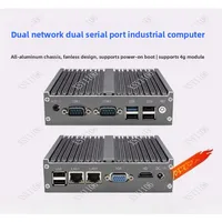 Fanless Mini Industrial PC N100 Quad Core Dual LAN RS485 Embedded Industrial Computer 6