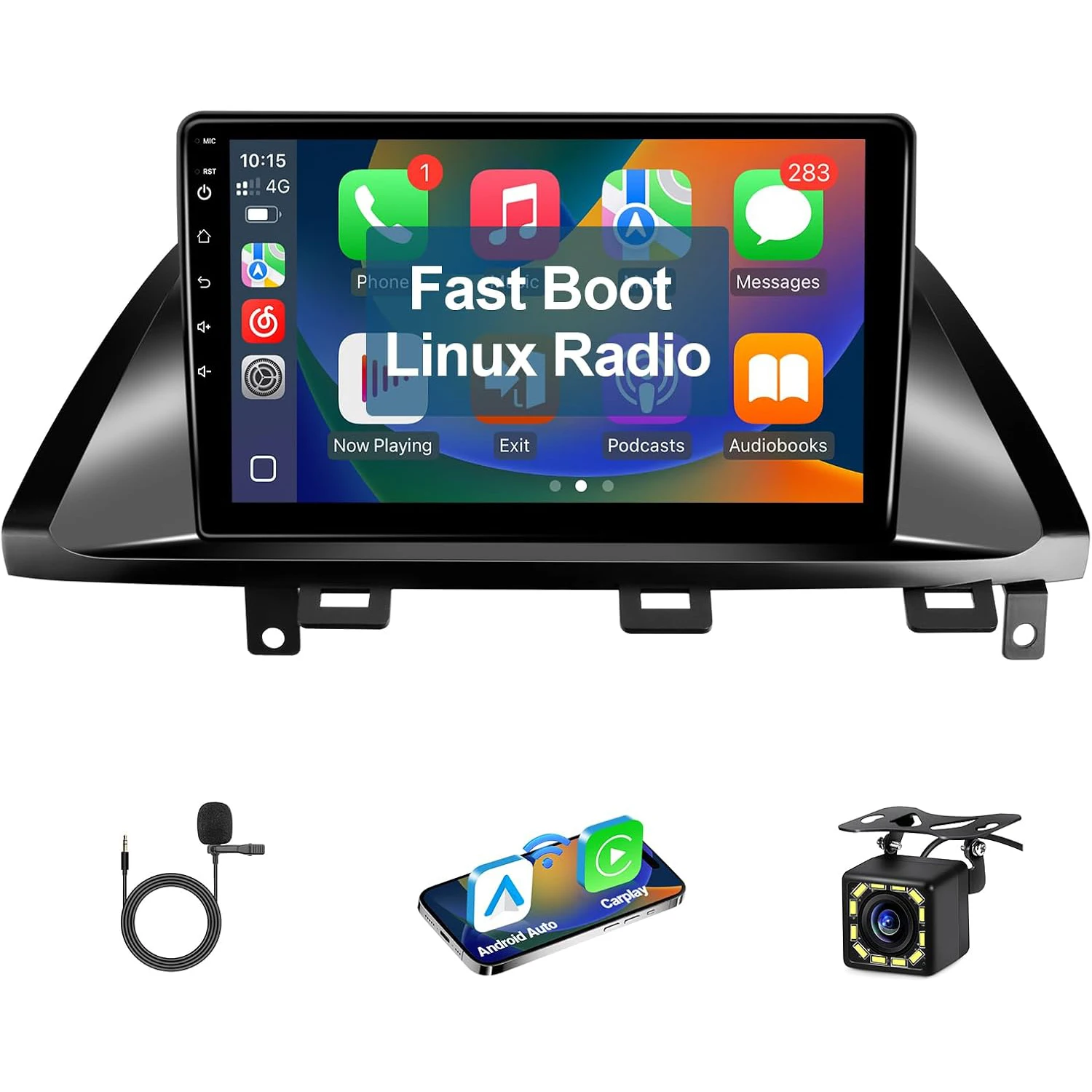 Linux Car Radio for Honda Odyssey 2005 2006 2007 2008 2009 2010 Fast Boot Stereo with Wireless Carplay Android Auto