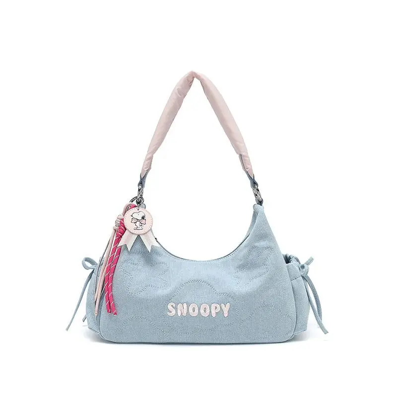 

Kawaii Snoopy женская сумка на плечо, новая подмышка, большая вместительная модная сумка-тоут с героями мультфильмов, подарки на день рождения