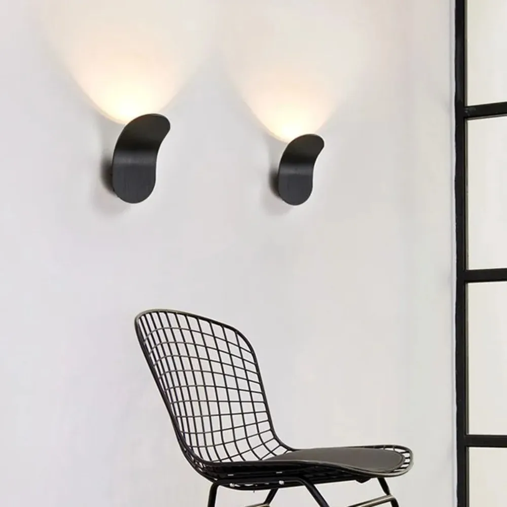 Simple Aluminum Rocker Wall Lamp Artistic Modern LED Bedside Hallway Corridor Bedroom Room Wall Sconce