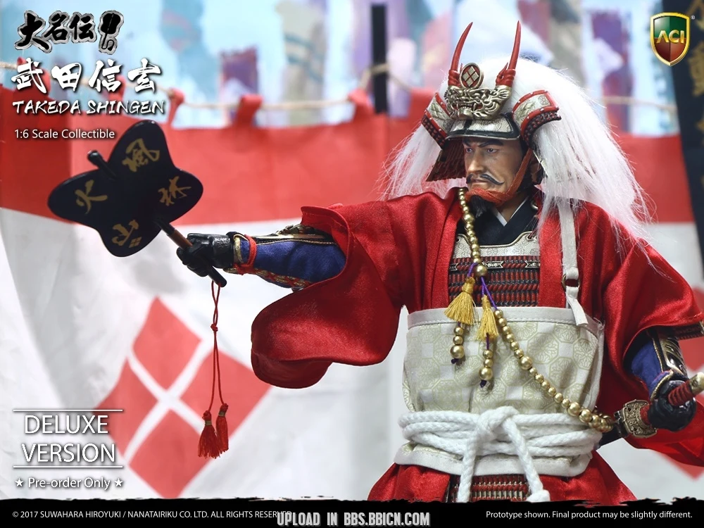 ACI Toys x Suwahara Japanese Samurai Tokyo eda Shingen Deluxe Ver 1/6 Action Figure, Action Figure