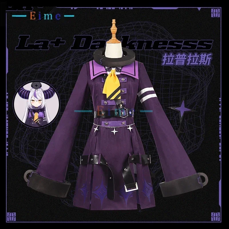 EIME VTuber HoloX La+ Darknesss Cosplay Costumes Women Cute Dress Party Suit Halloween Carnival Uniforms Custom Made