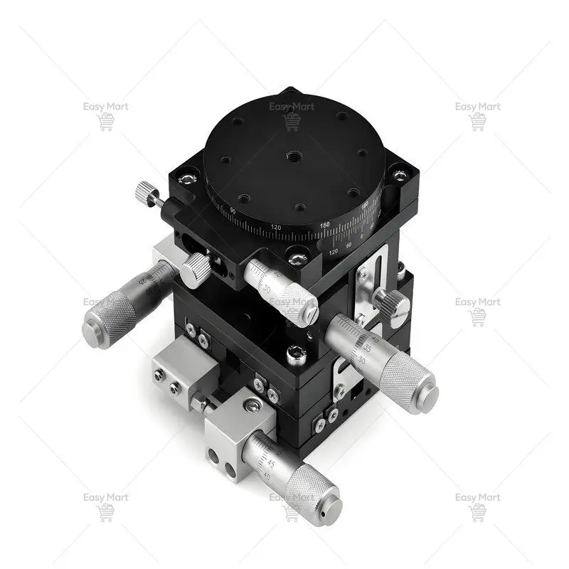 Four-Axis Displacement Platform Manual Lifting Optical Moving Precision Fine Adjustment Sliding Table LTP40/60/80/125