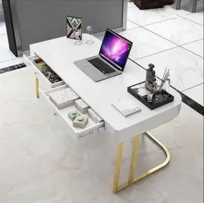 New Design Marble Big Board Table Computer Desk Simple Modern Boss Office Desk President's Desk