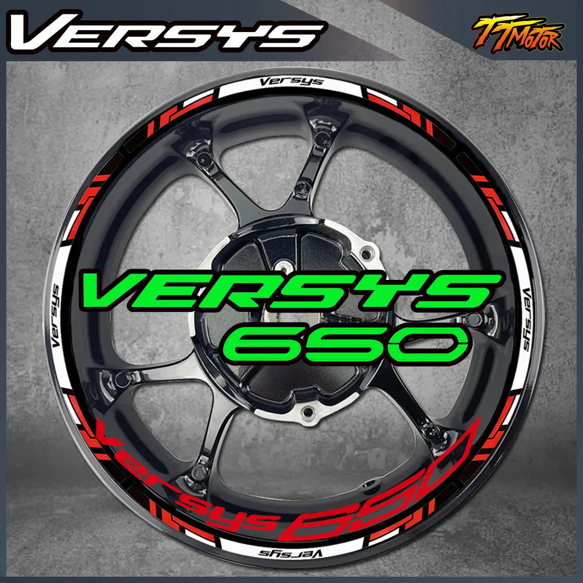 

17" Wheel Hub Rim Stripe Tape Tire Stickers Motorcycle Accessories Vinyl Reflective Inner Ring Decals For Versys 650 Versys650