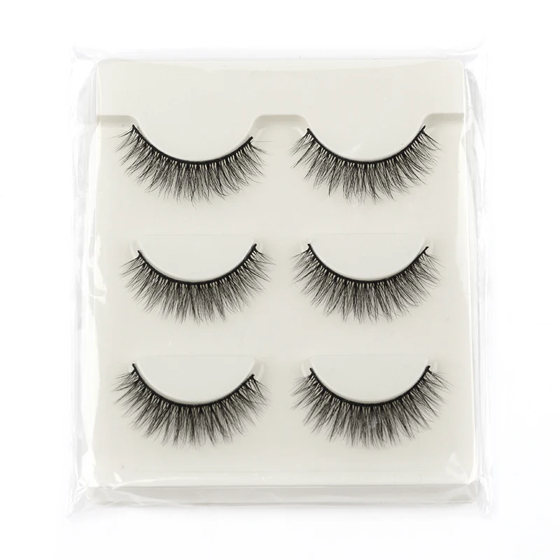 3/10 Pairs Mink False Eyelashes, Natural Fluffy Look