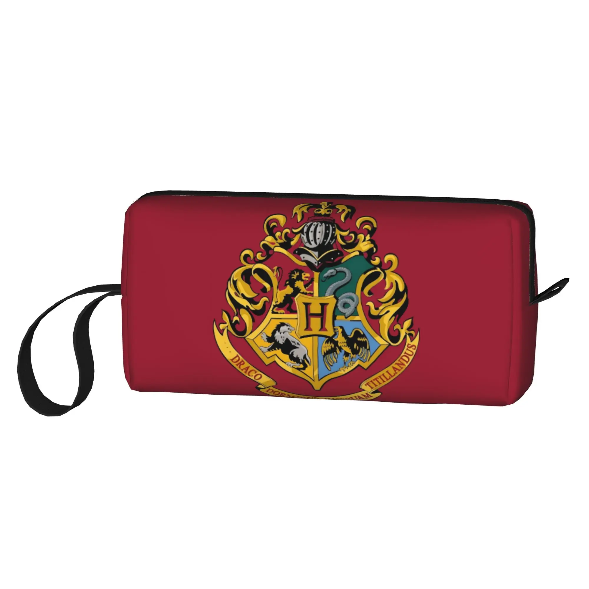 Bolsa de Aseo de Viaje Personalizada con el Escudo de Hogwarts para Mujer, Bolsa de Maquillaje Cosmética H-Harryes, Neceser de Belleza