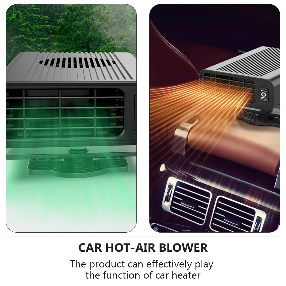 

Portable Car Heater 12V Mini Defroster Demister Hot air Blower Vehicle Warmer ABS Material Compact Size For Defrosting Mist