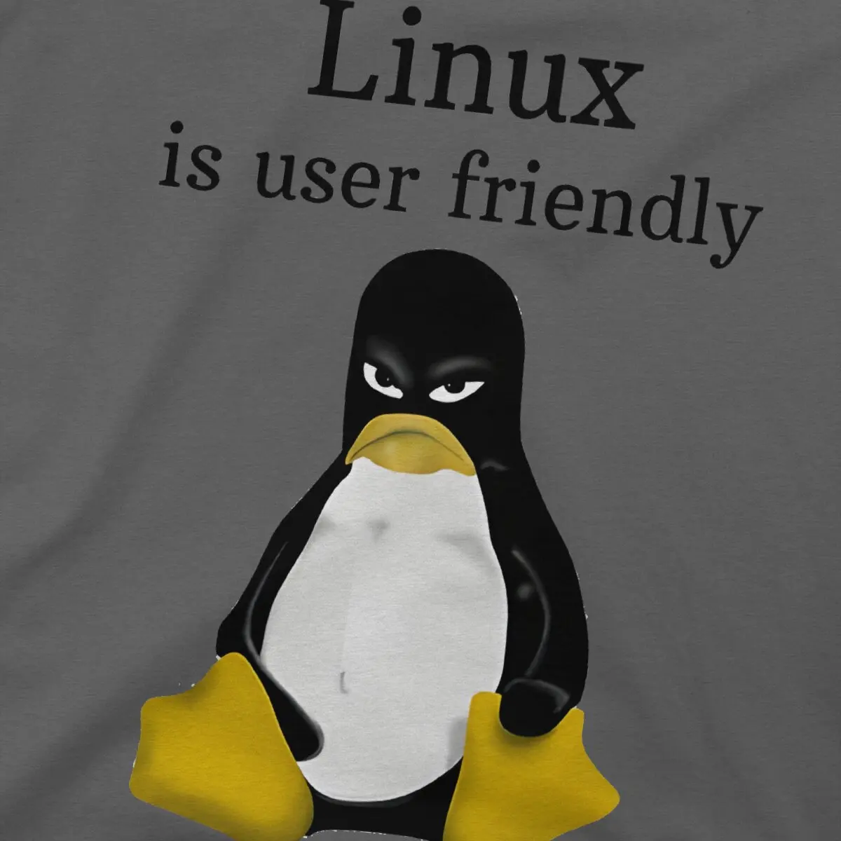 Linux Is User Friendly T-Shirt For Men Linux Novelty Cotton Tees Round Neck Short Sleeve T Shirt Gift Idea Tops