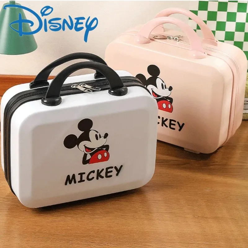 

Disney Mickey New Business Travel Bag Fashionable And High Quality Handheld Makeup Bag Cartoon Solid Color Storage Luggage Box