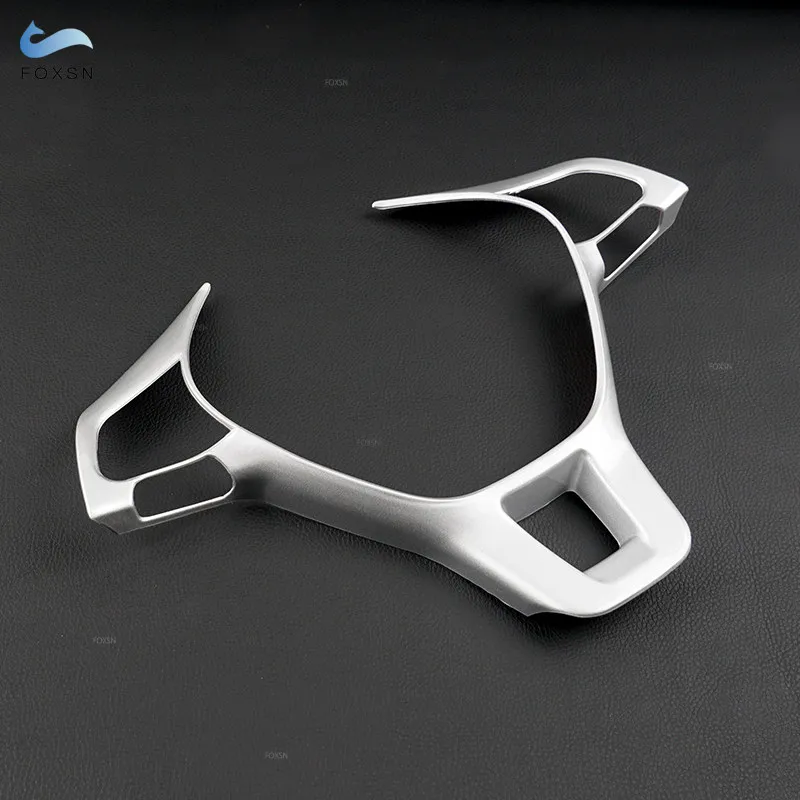 For VW Golf 7 MK7 Passat B8 Sharan New Polo Jetta Tiguan Car Interior Steering Wheel Cover Carbon Texture/Chrome Accessory Trim