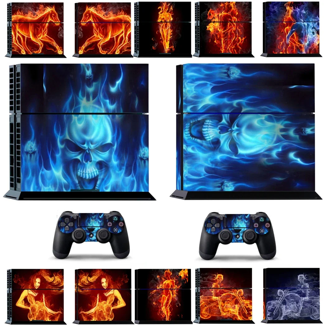 adesivo-de-vinil-fire-256-para-sony-ps4-playstation-4-e-2-adesivos-para-controle