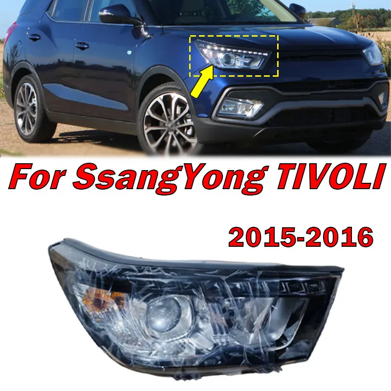 Car Light For SsangYong Tivoli 2015 2016 Front Bumper Head Light Day Light Driving Light Signal Lamp Auto Headlight 8310135100