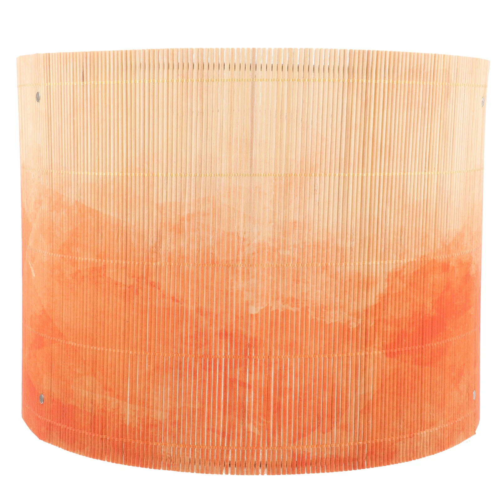 

Square Orange Lamp Shade European Watercolor Lampshade Light Fixtures Pendant Bedside