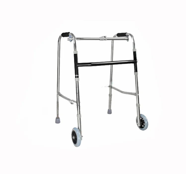 Mobility silver drive medical aluminum handicapped stair walkers with wheels for adults