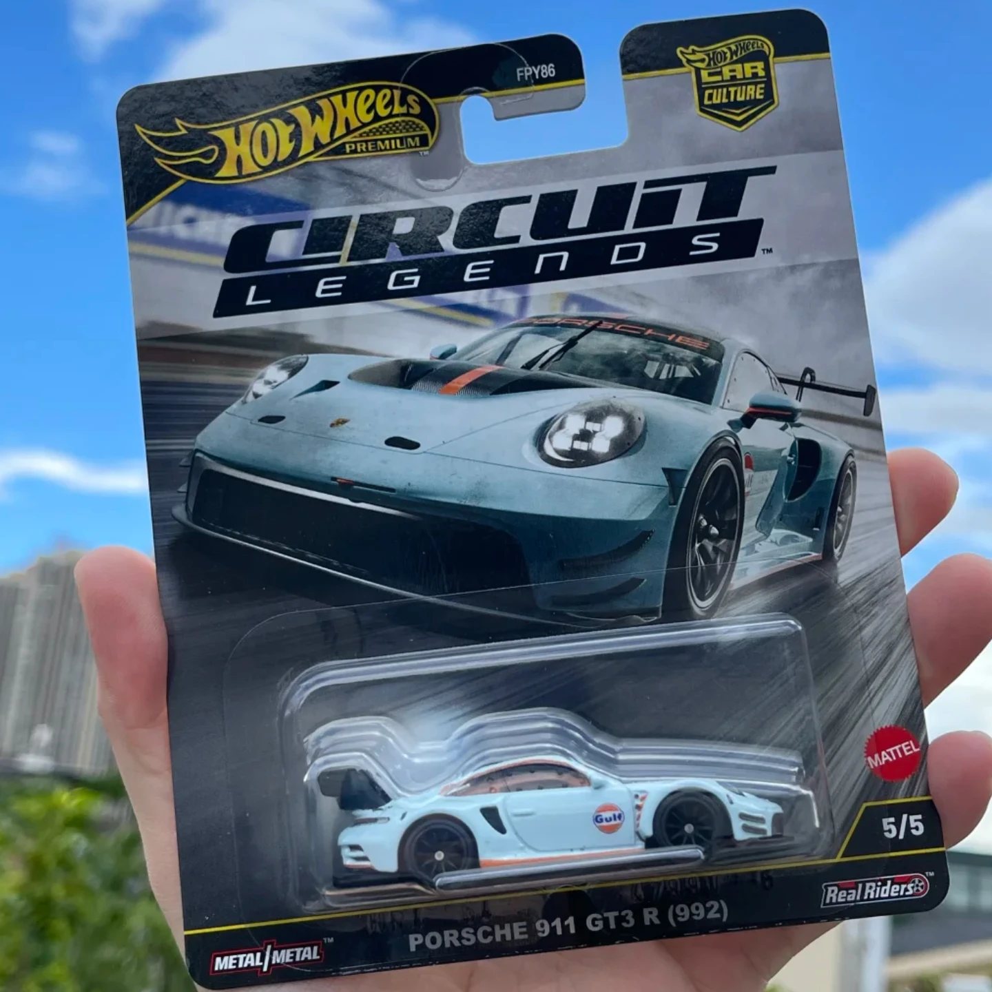 Hot Wheels Gold Label Culture PORSCHE 911 GT3 R (992) Race Legend Series Metal Base Rubber Tires Collectible Diecast Model Toy