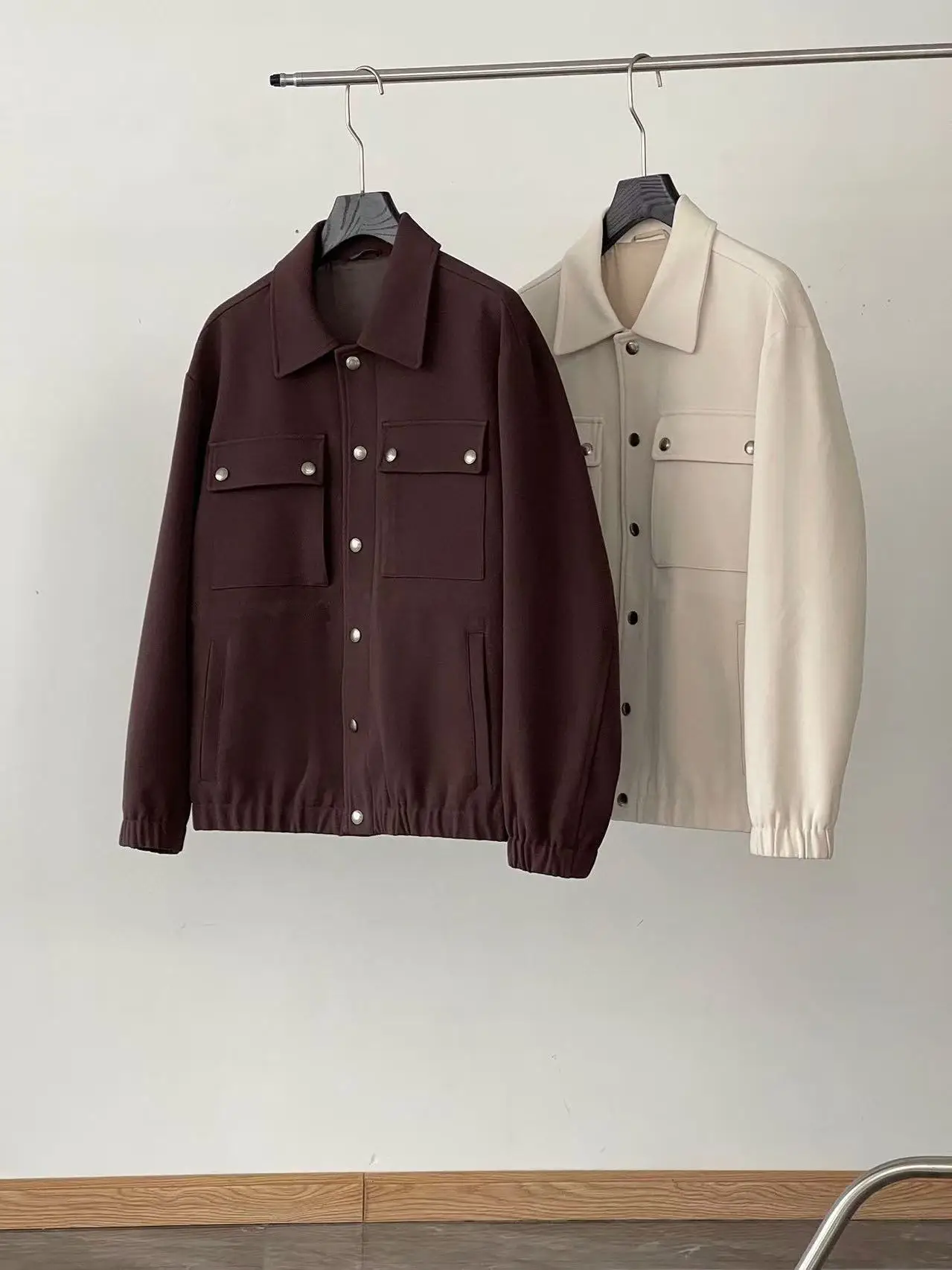 Men's Autumn/Winter New Arrival Business Casual Fashion Versatile Solid Color Lapel Jacket Coat