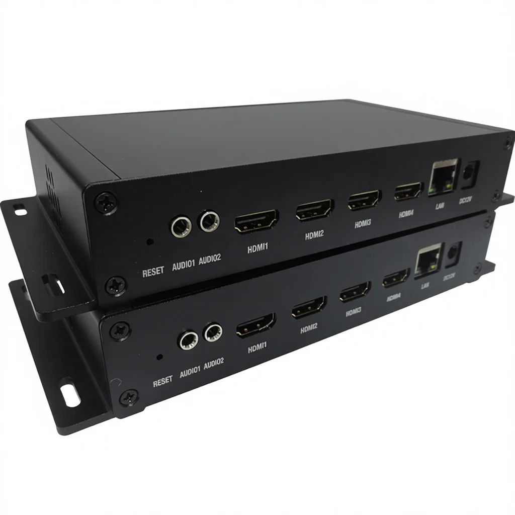 Portable Mini hd H264 H265 2ch 4k Ndi Live Video Encoder for Game Streaming Facebook youtube