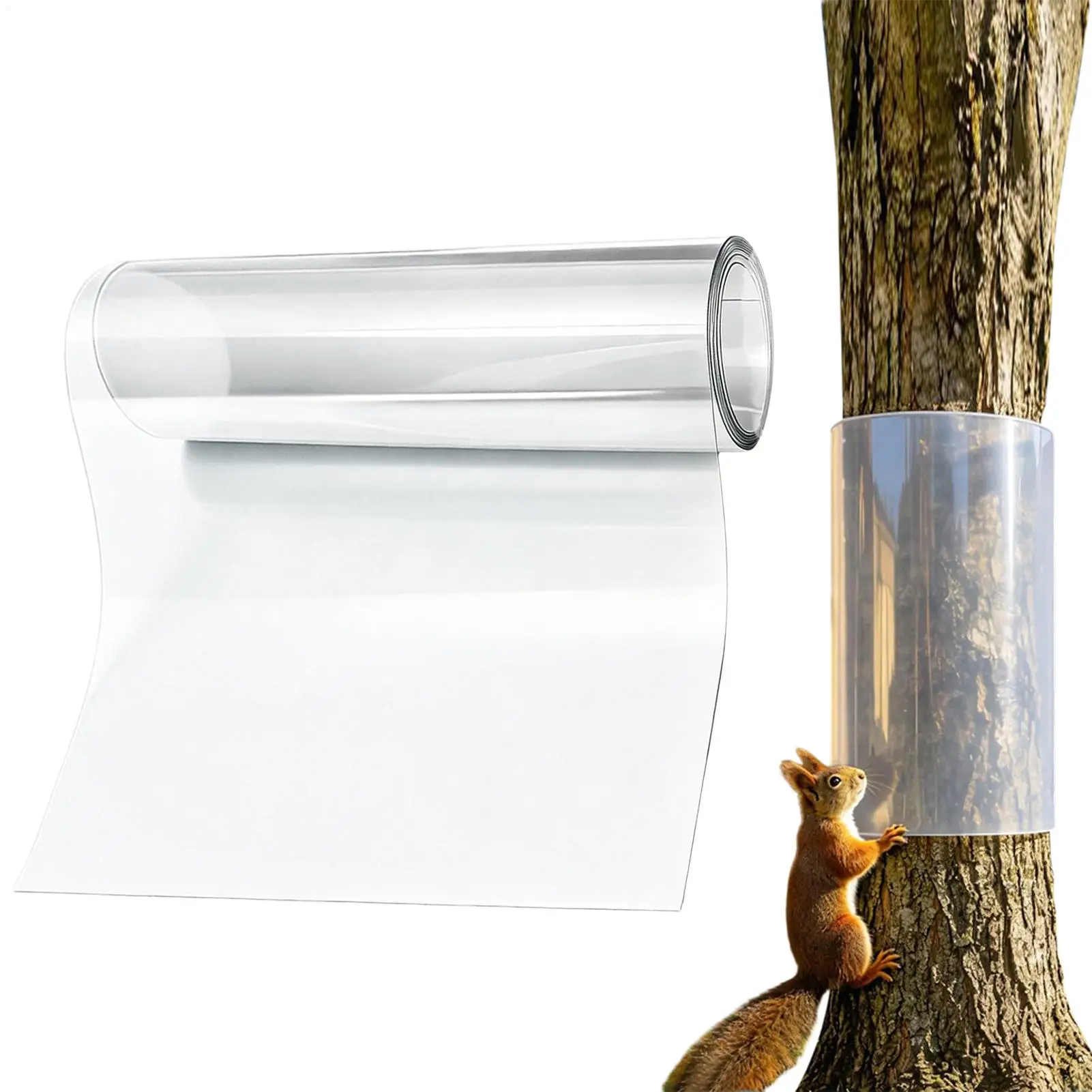 Bird food pole Squirrel baffle anti squirrel tree trunk protective cover Plant and Tree Root Cover for Backyard Garden Outdoor