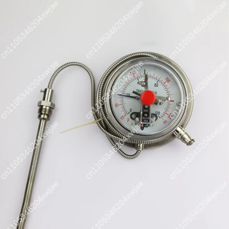 Professional Marine Engine Temperature Gauge Stainless Steel Electrical Contact Type for Oil Exhaust Pipe 1/2 inch NPT