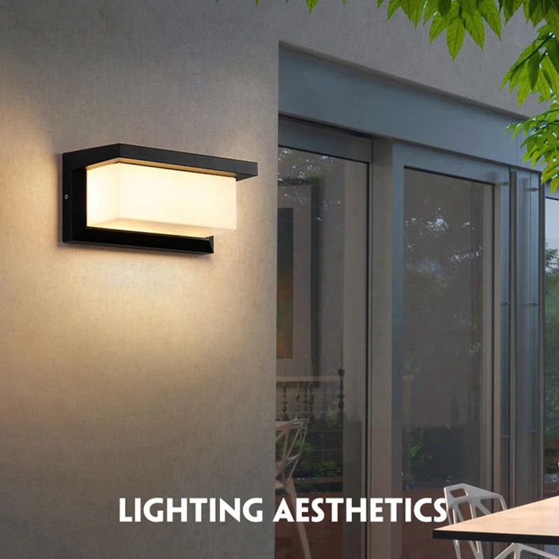 Gran oferta IP65 Sensor de movimiento iluminación exterior luces de porche 20W balcón luces de jardín lámpara de pared Led luz de pared exterior impermeable