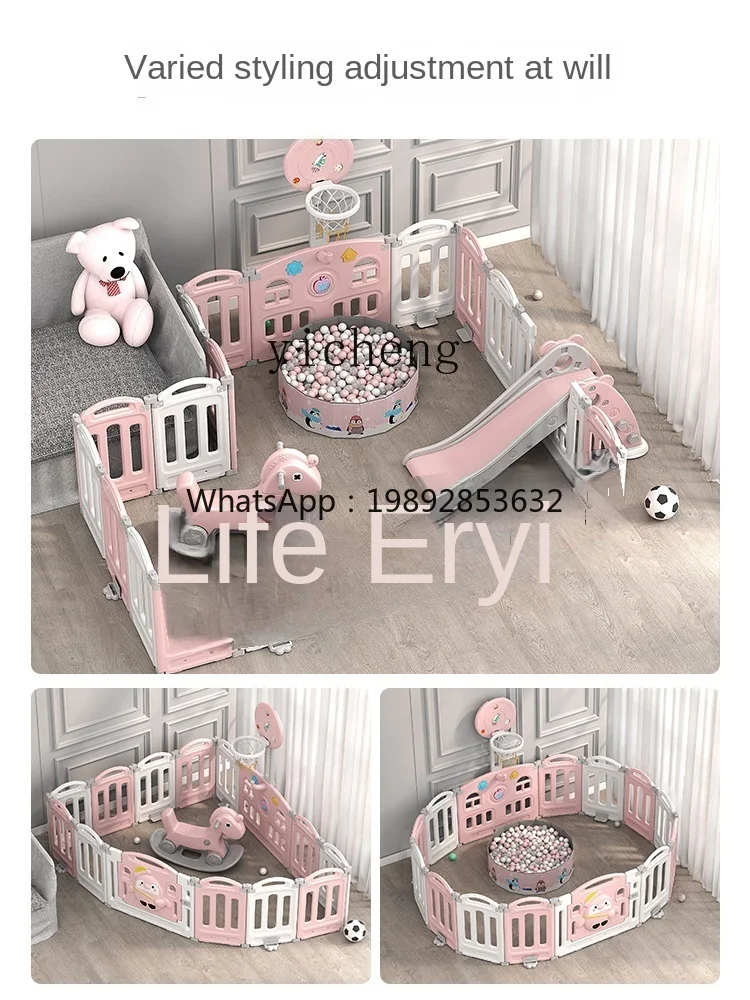 ZZ Baby Indoor Game Fence Children's Home Floor Fence Baby Crawling Mat Protective Grating
